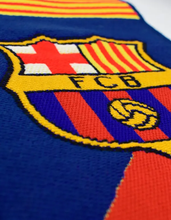 FC Barcelona Bufanda Telar Nº40 - Con Licencia Oficial - 140x20cm