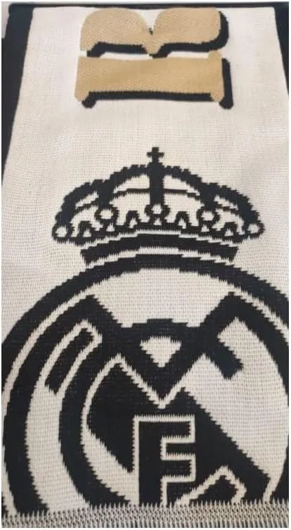 Real Madrid BUFANDA TELAR Nº27 - Con Licencia Oficial - 140x20 cm