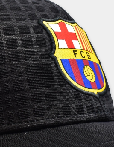 FC Barcelona Gorra BARÇA EIX Negro niño con Licencia Talla niño Ajustable
