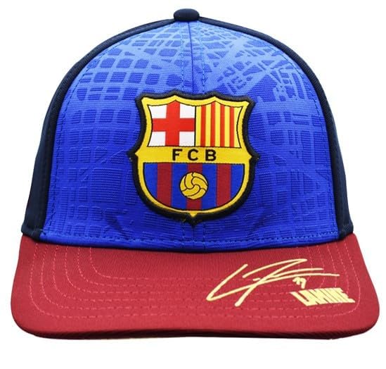 FC Barcelona-Gorra Barça LAMINE YAMAL autografiada- NIÑO