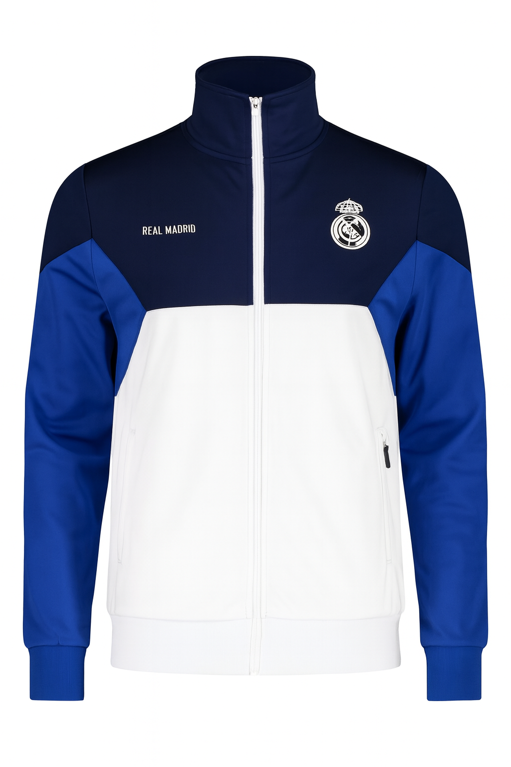 Real Madrid Chaqueta Plus Abierta Nº11 blanco/azul con  Licencia