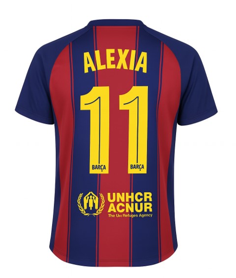 FC Barcelona Conjunto Infantil – Camiseta y Pantalón – Réplica Oficial Autorizada – ALEXIA Dorsal Nº11