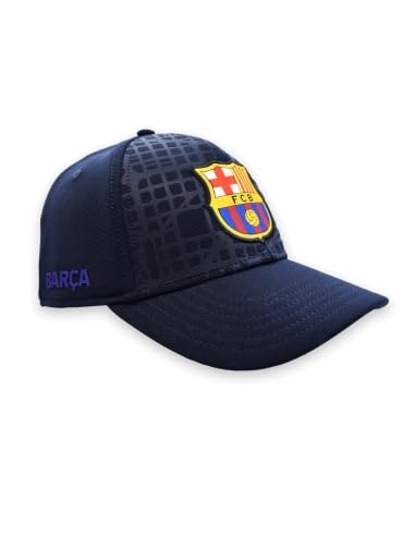 Gorra BARÇA EIX Navy – Niño, Licencia Oficial FC Barcelona – Talla infantil ajustable, visera curvada