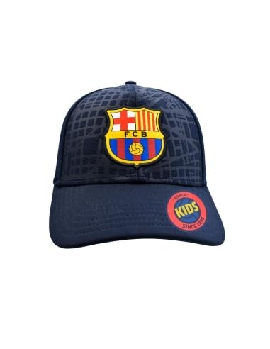 Gorra BARÇA EIX Navy – Niño, Licencia Oficial FC Barcelona – Talla infantil ajustable, visera curvada