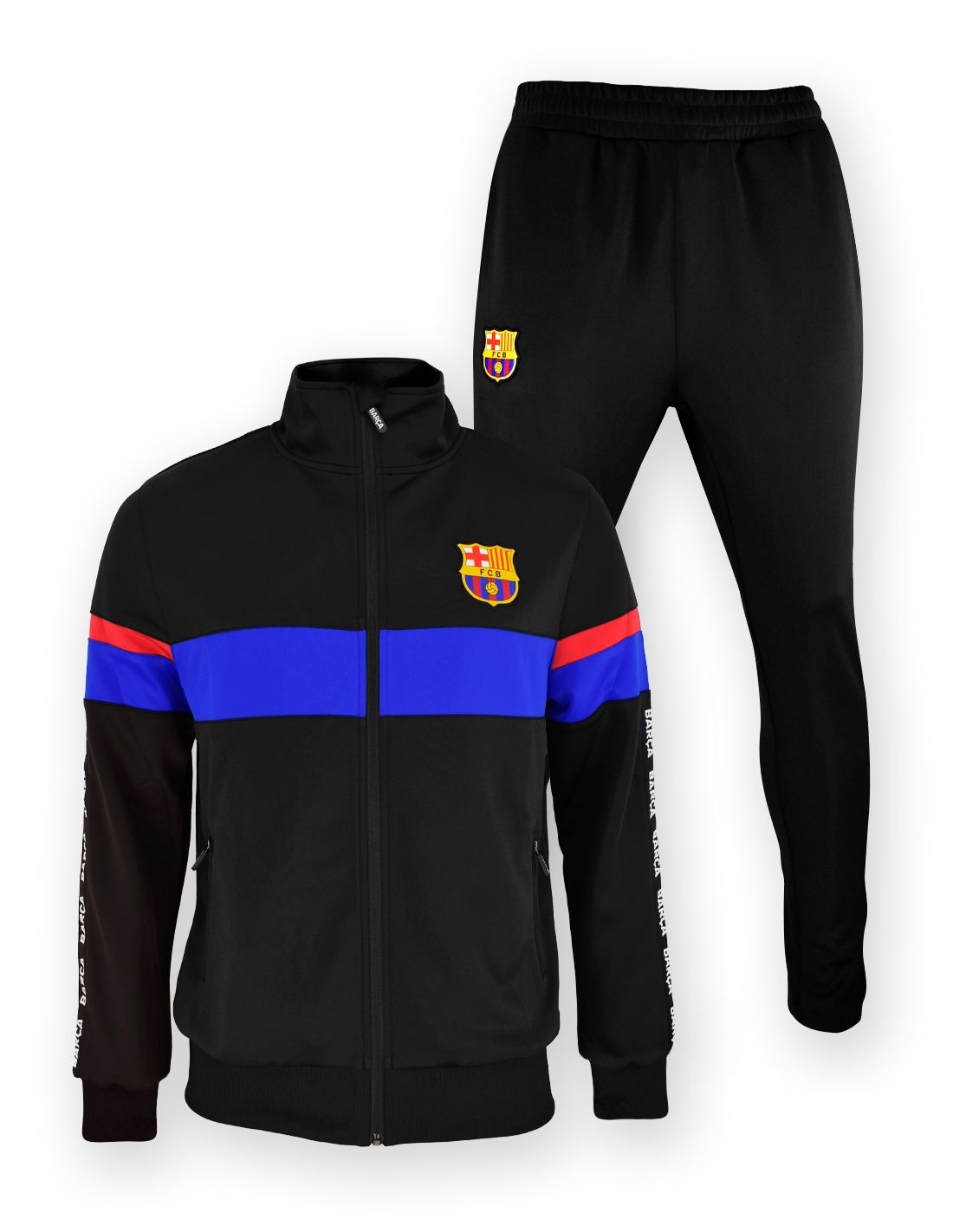 FC Barcelona Chándal Hombre - Adulto - Negro - Chándal de Fútbol - Mercancía Oficial