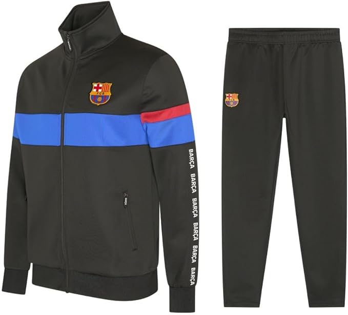 FC Barcelona Chándal Hombre - Adulto - Negro - Chándal de Fútbol - Mercancía Oficial