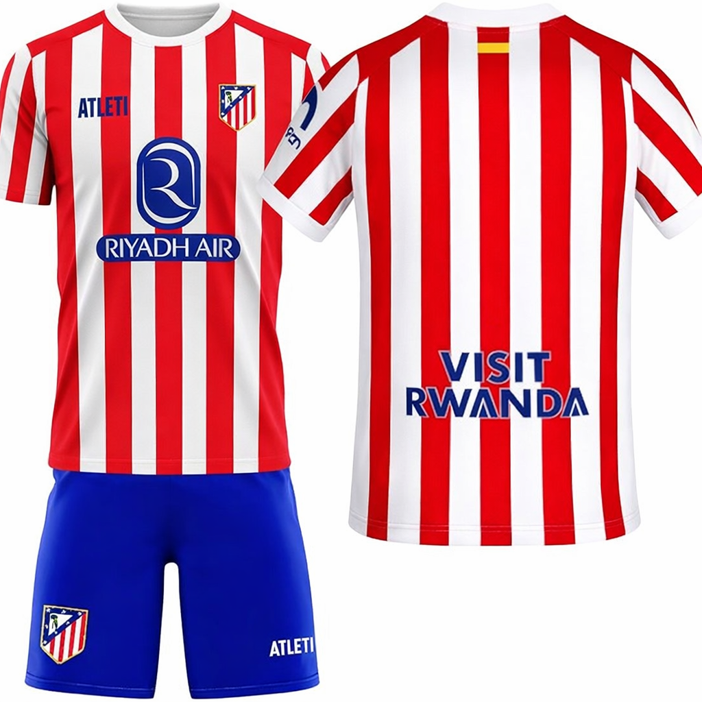 Atletico de Madrid Conjunto infantil- Camiseta y pantalón- 1ª equipación 2026 Niño/Niña -Réplica Oficial