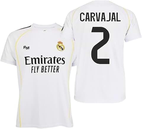 Real Madrid Conjunto Infantil 1ª Equipación 25-26 – Réplica Oficial CARVAJAL. #2 (Camiseta + Pantalón)
