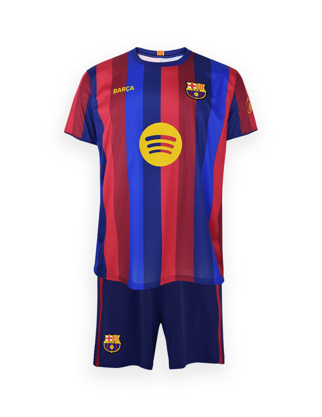 FC Barcelona - Conjunto Primera Equipación Temporada 26/27, Azulgrana, Infantil - Réplica con Licencia Oficial